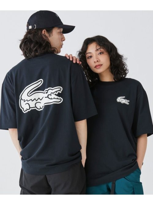 ラコステ(LACOSTE) オーバーサイズ バック プリント Tシャツ