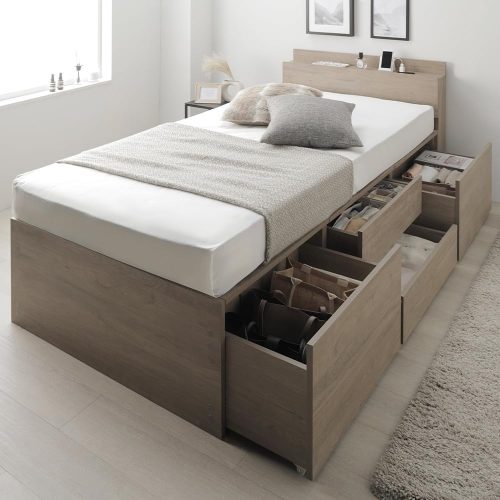 RASIK 引き出し4杯大容量ベッド スレクティア