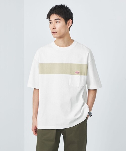 チャムス(CHUMS) 別注 GLR ライン ポケット 半袖 Tシャツ