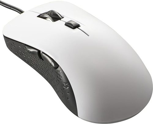 オーム電機(OHM) 静音マウス 有線 BlueLED Lサイズ 抗菌 PC-SMUBS5L