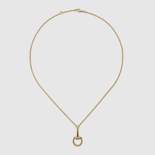 グッチ(GUCCI) ホースビット 18K ダイヤモンド チェーン ネックレス
