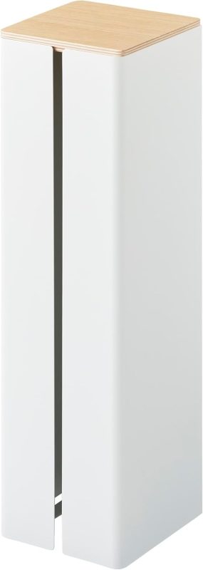 山崎実業 石こうボード壁対応隠せるトイレットペーパーホルダー タワー