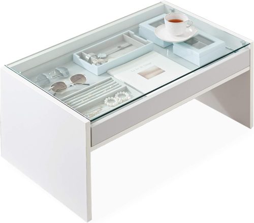 LOWYA ガラステーブル