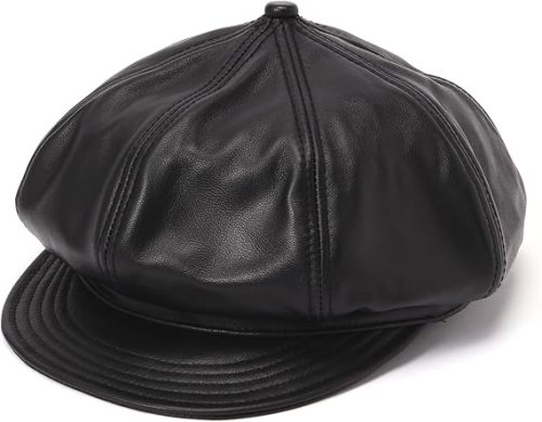 ショット(Schott) レザー ニュースボーイキャップ キャスケット