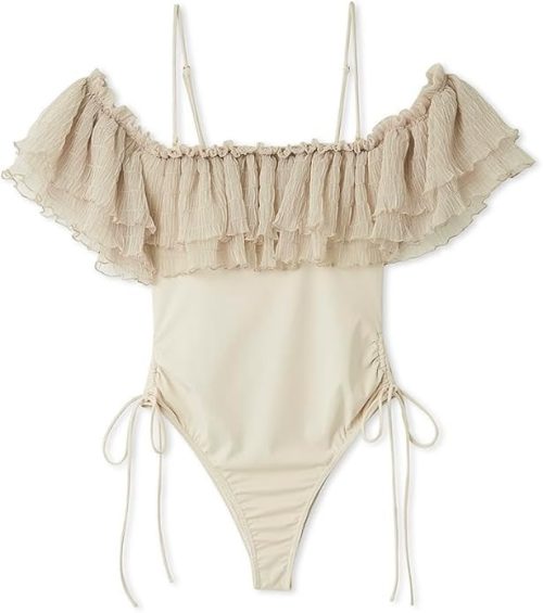 スナイデル(SNIDEL) フリルワンピスイムウェア