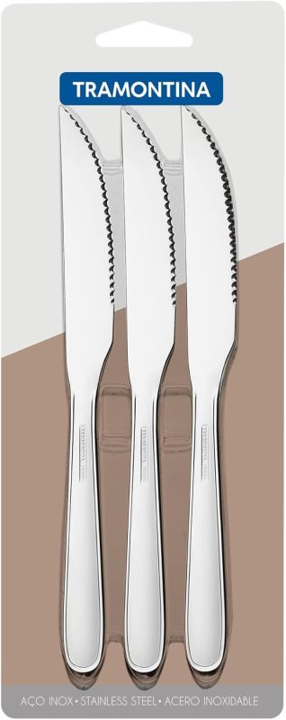 トラモンティーナ(TRAMONTINA) マレーシア ステーキナイフ 3本セット 66902/181