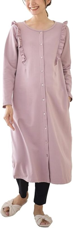 エンジェリーベ(ANGELIEBE) 裏毛裏起毛ラッフルワンピース&産後も使えるレギンスパジャマ