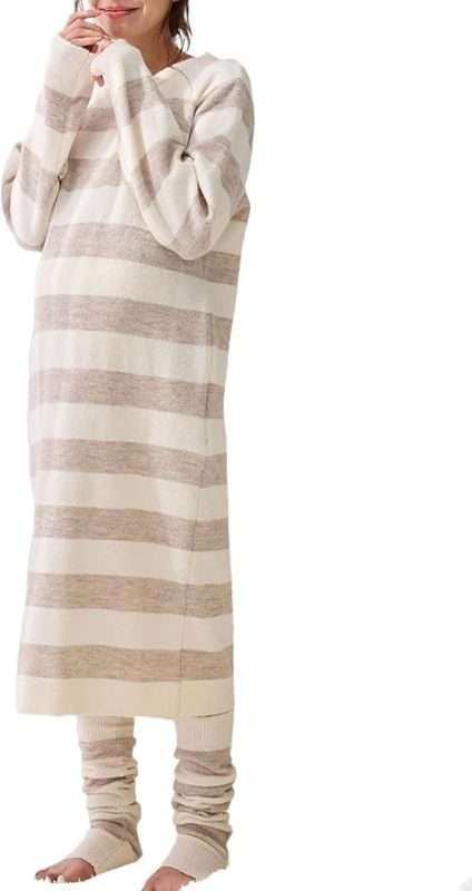 エンジェリーベ(ANGELIEBE) ニットネグリジェ&2WAYレッグウォーマー