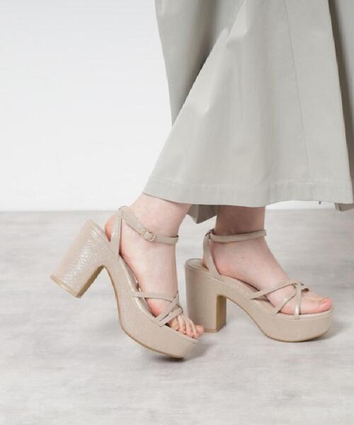 エスペランサ(ESPERANZA) 厚底アンクルベルトサンダル