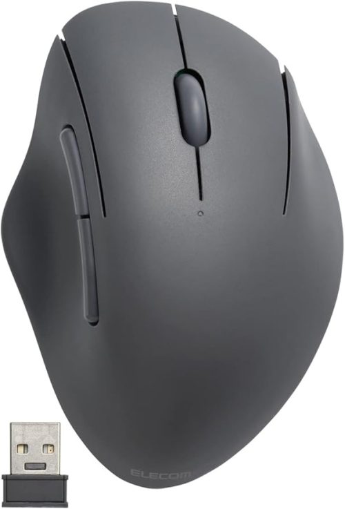 エレコム(ELECOM) 無線抗菌静音マウス SHELLPHA 5ボタン M-SH20DBSK