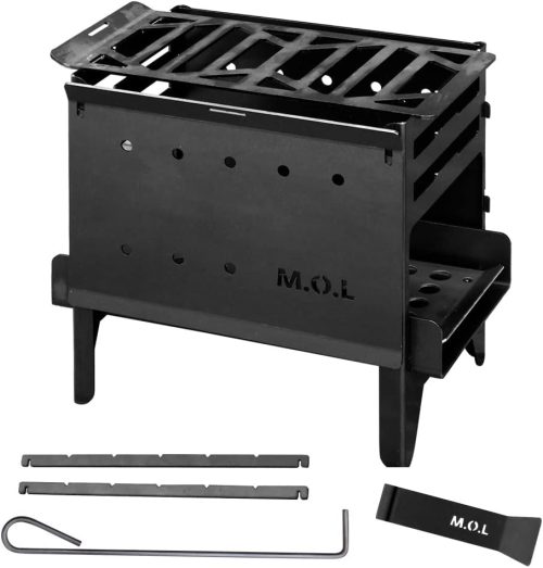 ミナトワークス M.O.L 焚き火台M グリル台 ロストル 串台付きセット MOL-X201