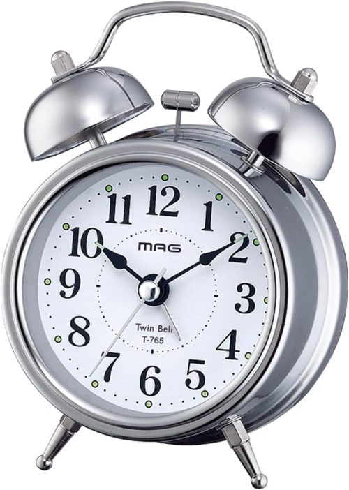 マグ(MAG) ミニサイズでも大きく鳴り響くベル音目覚まし時計 T-765 S-Z