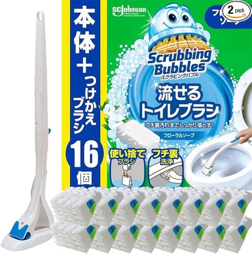 スクラビングバブル (Scrubbing Bubbles) 流せるトイレブラシ