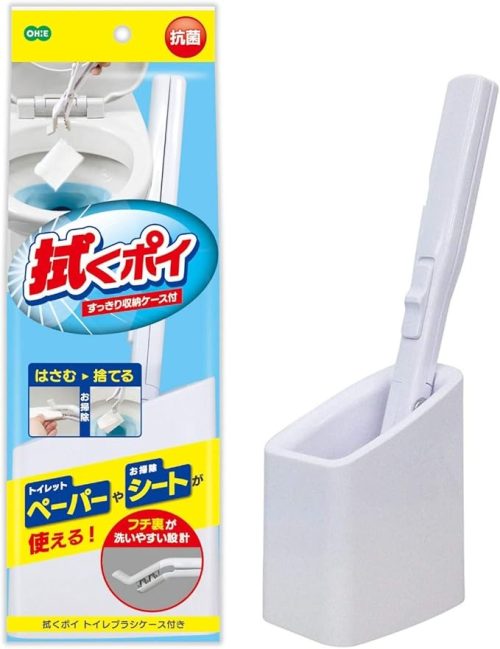 オーエ(Ohe) 拭くポイ トイレブラシケース付き