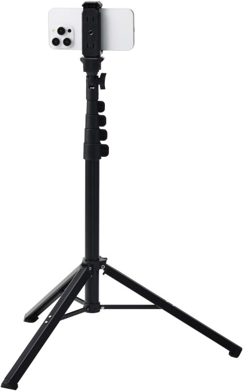 エレコム(ELECOM) 高耐荷重スマホ三脚 P-STCFWL02BK