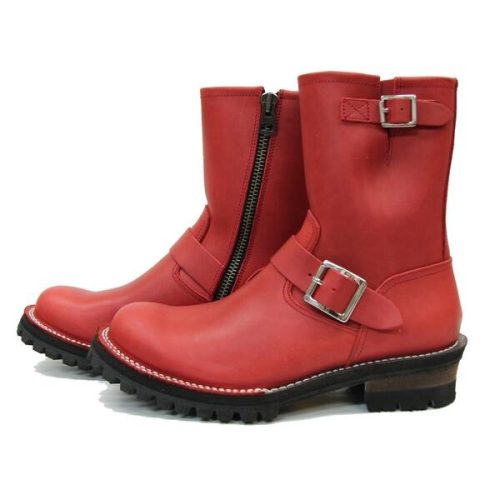 スローウェアライオン(Slow Wear Lion) オイルドヌバックレザー エンジニアブーツ ビブラムソール#100