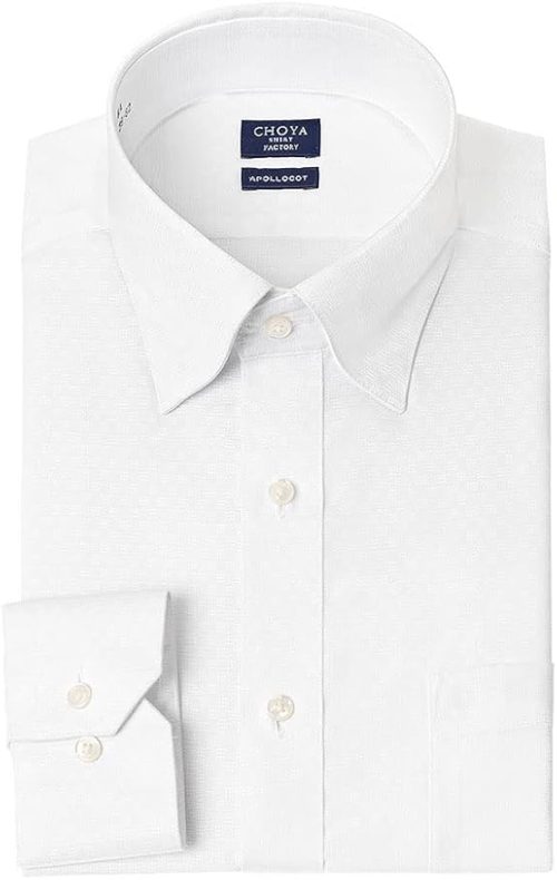 チョウヤ(CHOYA) ワイシャツ ホワイト ドビー