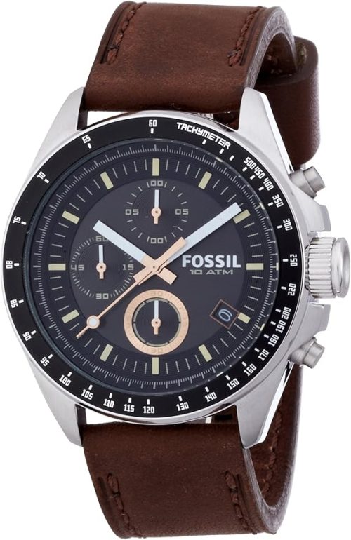 フォッシル(Fossil) DECKER クロノグラフ ブラウンレザーウォッチ