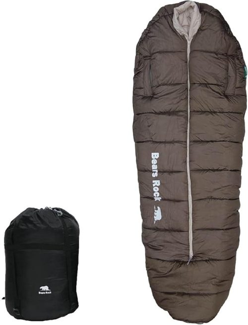 ベアーズロック(Bears Rock) マミー型センタージッパー寝袋-34℃ FX-453G