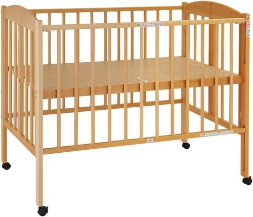 カトージ(KATOJI) 折りたたみベビーベッド ハイポジションタイプ ナチュラル 02332