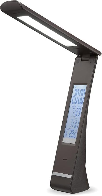 オーム電機(OHM) 充電式LEDデスクライト デジタル表示機能付き DS-LE27BG-T 06-1689