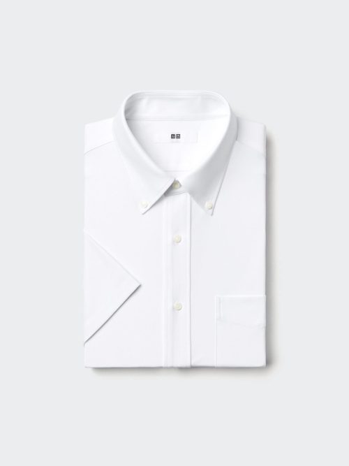 ユニクロ(UNIQLO) ドライノンアイロンジャージーシャツ/ボタンダウン