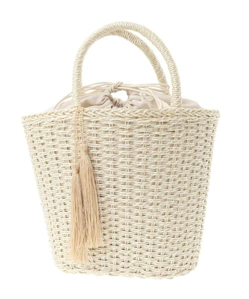 アーヴェヴェ(a.v.v) メタリックカゴバッグ