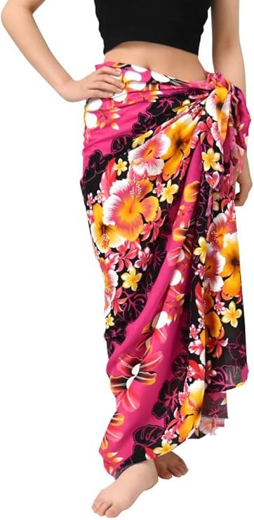 DFギャラリー フリンジ付きパレオ 大判パレオ