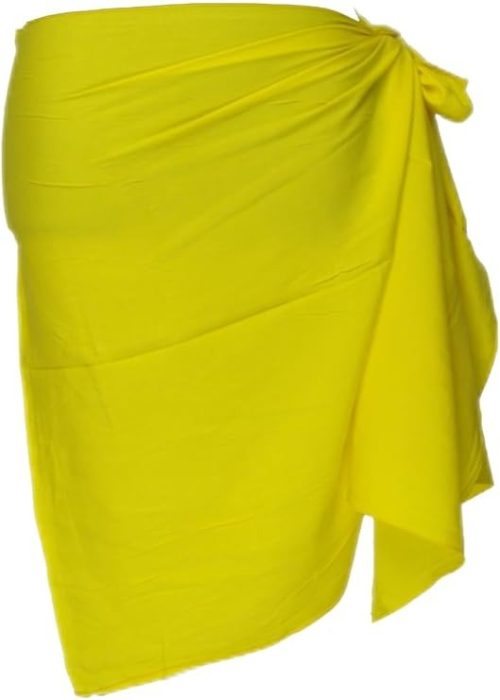 ムームーママ(MuuMuuMama) 単色無地タヒチアンパレオ ソリッドカラー ショート ハーフサイズ