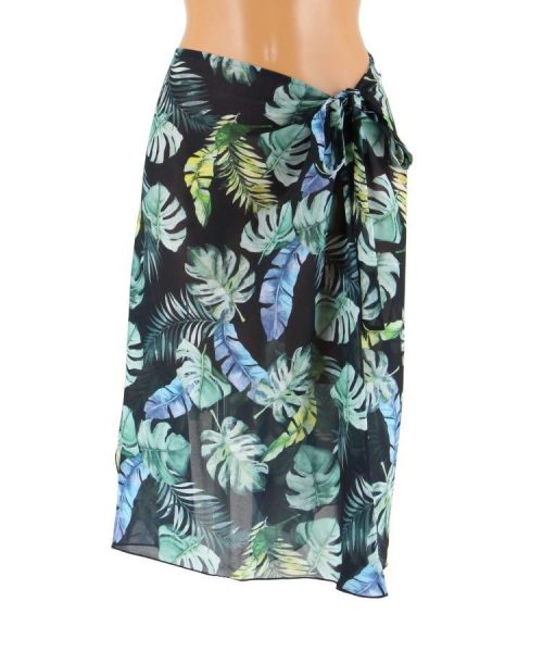 三愛リゾート(San-ai Resort) リーフ柄 パレオワンピース M