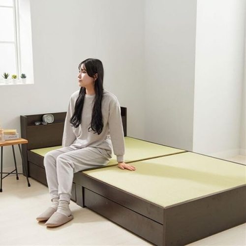 ベルーナ(BELLUNA) 宮・引き出し付樹脂張り畳ベッド