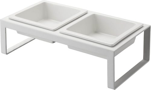 山崎実業 ペットフードボウルスタンドセット タワー トール