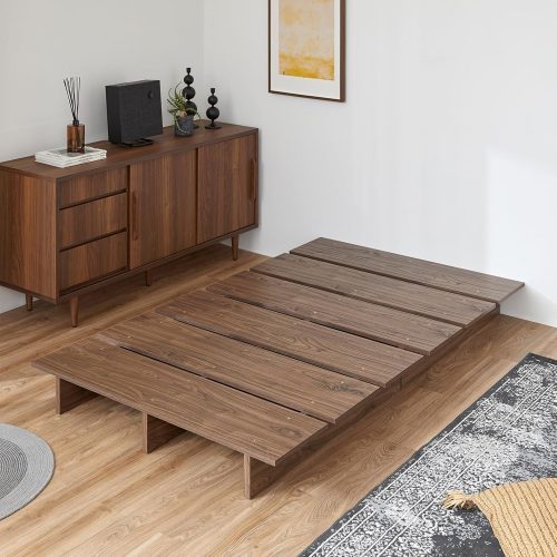 LOWYA 木目調ローベッド f909-g1015