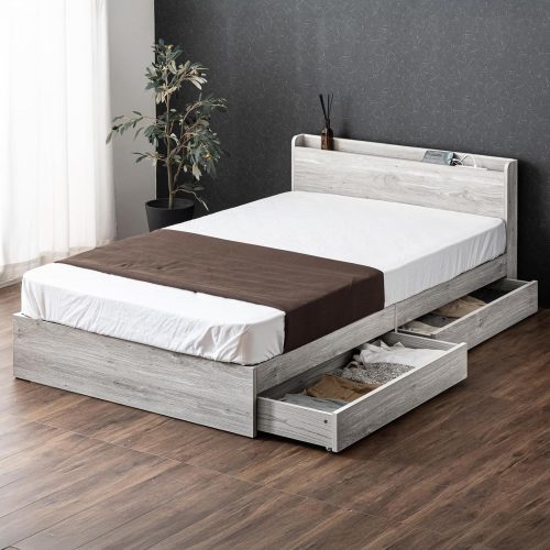 タンスのゲン 収納付きすのこベッド 73400030