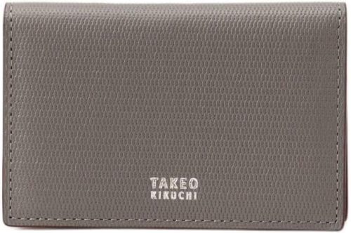 タケオキクチ(TAKEO KIKUCHI) ソフト＆ナチュラル ミニメッシュ レザー 名刺入れ