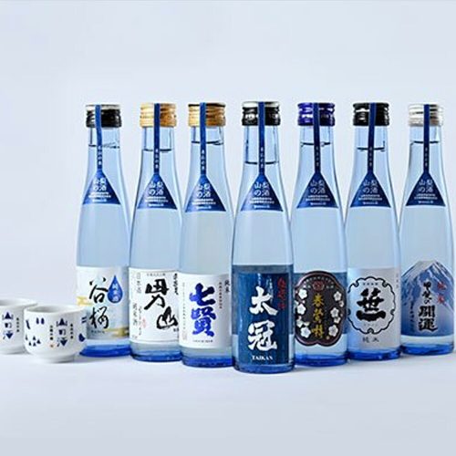 山梨県酒造協同組合 名山の水 山の酒 山梨の酒 純米酒飲み比べ7本セット