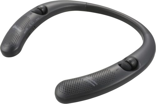 オーム電機(OHM) Bluetoothネックスピーカー&イヤホン ブラック ASP-W55Z