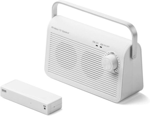 サンワサプライ(SANWA SUPPLY) 手元スピーカー 充電式 音が途切れにくい テレビ用 ワイヤレススピーカー 400-SP083W