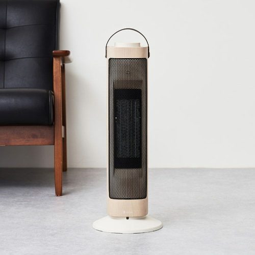 ライフオンプロダクツ(Life on Products) タワー型セラミックファンヒーター&ファン Premium WOOD LCAWA006