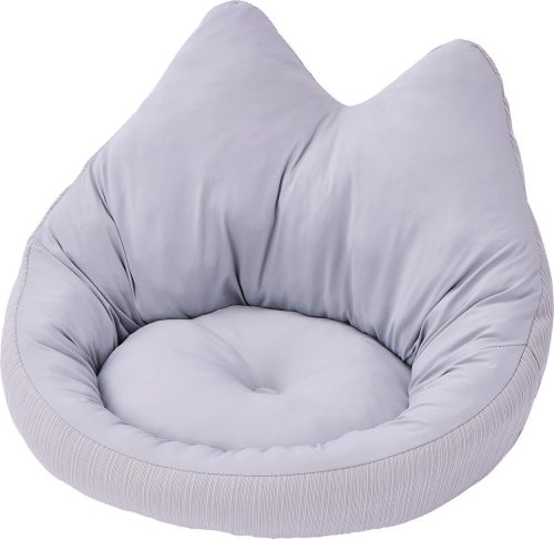 ペティオ(Petio) 猫用ベッド ひんやりくつろぎベッド フチ付 ネコ耳ラウンド