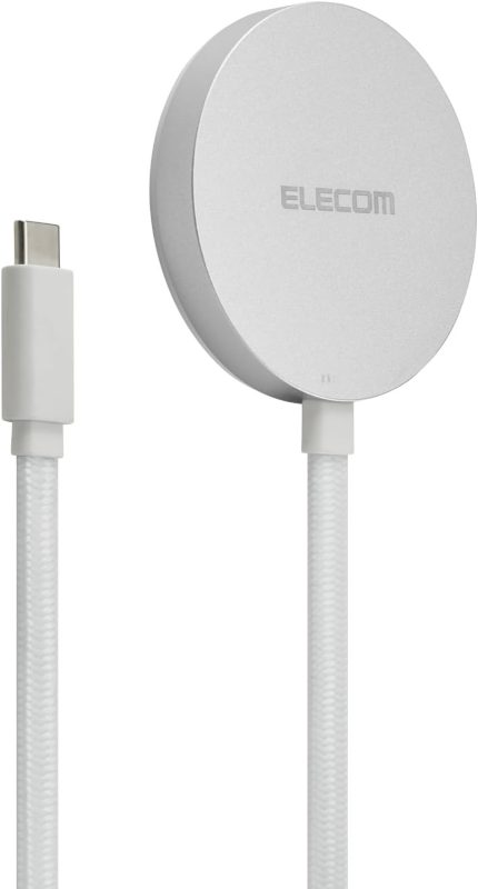 エレコム(ELECOM) マグネットQi2規格対応ワイヤレス充電器 W-MA05
