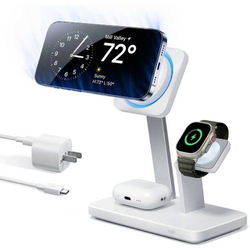 イーエスアール(ESR) 3in1 ワイヤレス充電スタンド 3in1ChargerCryoBoost