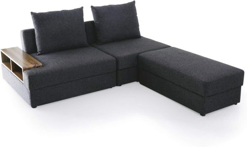 ロウヤ(LOWYA) 3人掛けソファ 座面下収納付き F202_G1013