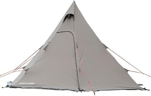 クイックキャンプ(QUICKCAMP) ポリコットン ワンポールテント 3点セット QC-TCT440