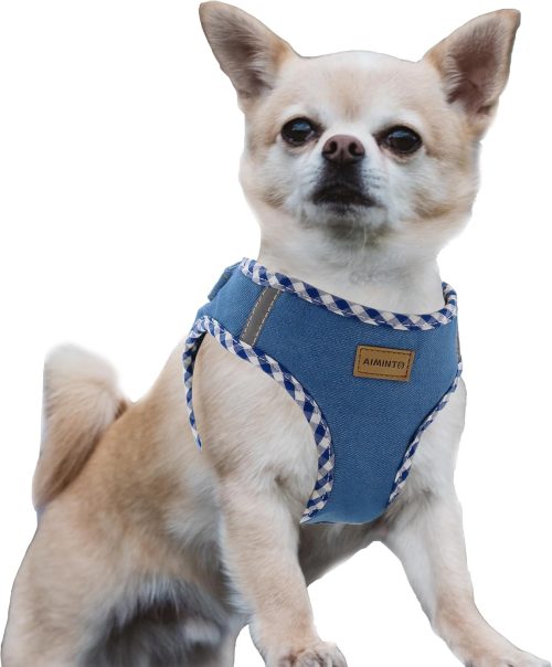 Aiminto デニム犬用ハーネス CBH