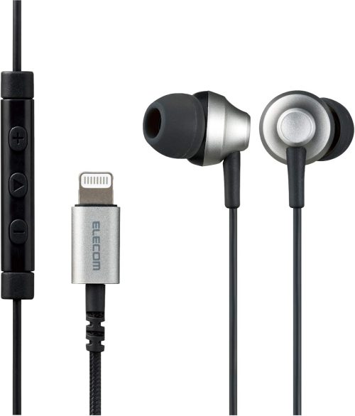 エレコム(ELECOM) 高耐久マイク付きカナルライトニングイヤホン EHP-LFS12CM