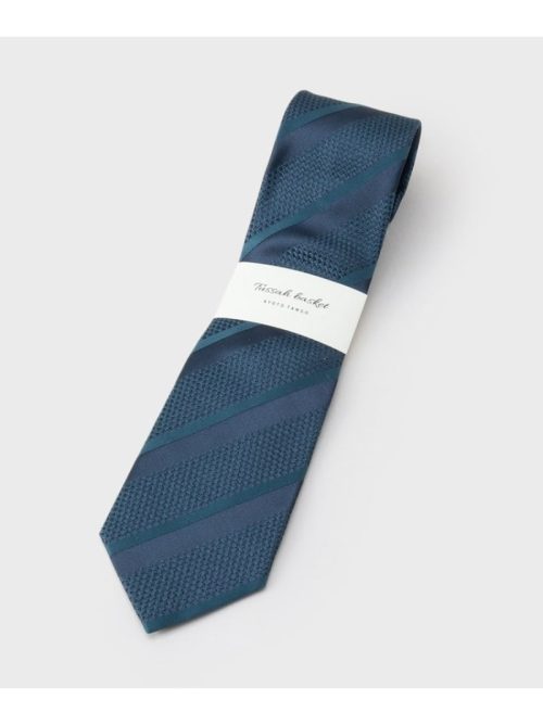 タケオキクチ(TAKEO KIKUCHI) Made in JAPAN タッサーバスケット シルクネクタイ