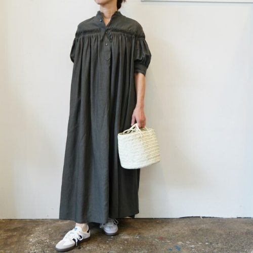 サイ(Scye) 60/1Linen Cambric Tucked Dress
