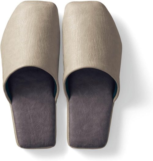 ベルメゾン(BELLE MAISON) 綺麗に揃えたくなる洗える合皮スリッパ 1037232