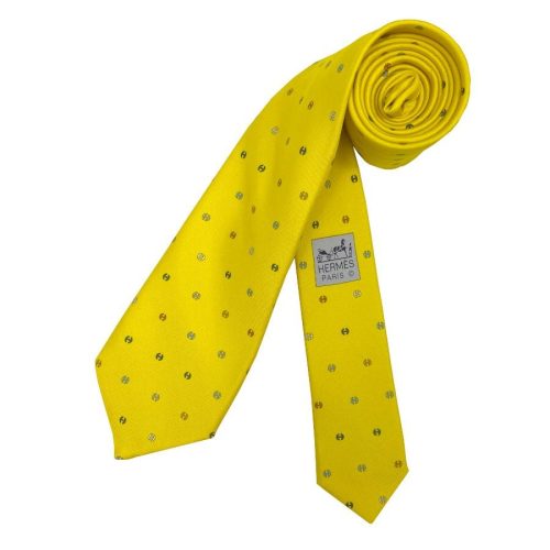 エルメス(HERMES) シルクツイルタイ Hトノー・マルチカラー